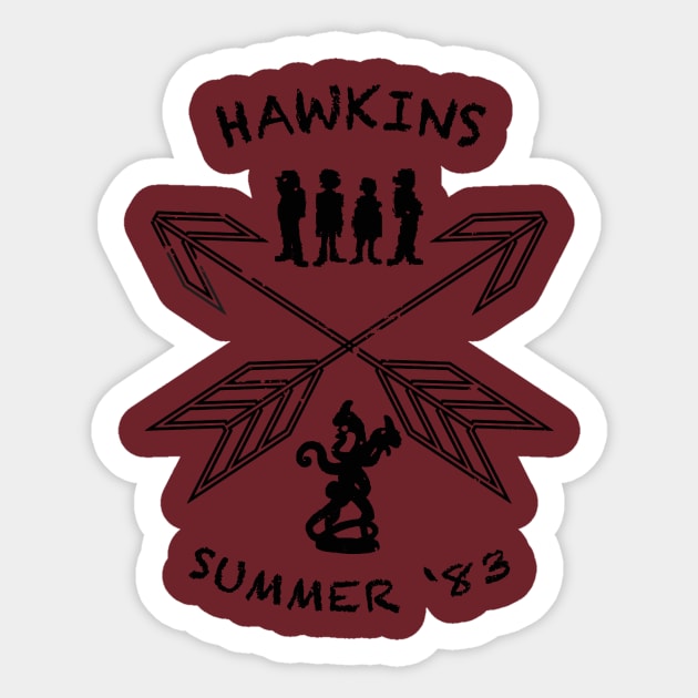 Camp Hawkins, Summer '83 Sticker by myygunn